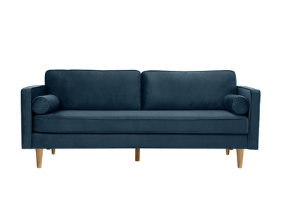 Sofá Polo Velvet 3cp Azul
