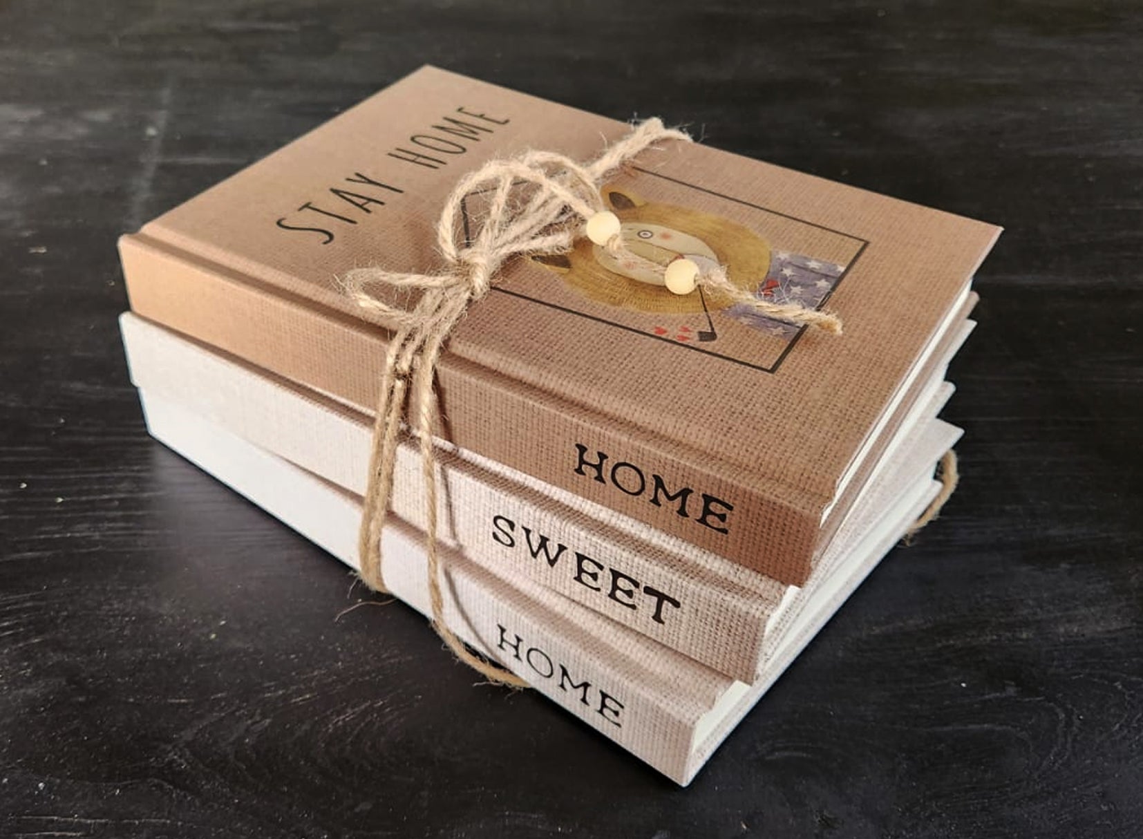 Set 3 x Libros Decorativos Stay Home – Epica Deco