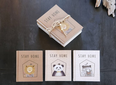 Libro Decorativo Stay Home Panda