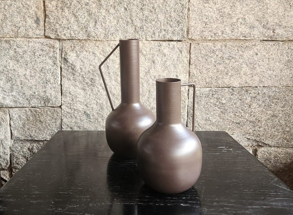 Vasija Metal Chocolate Bajo